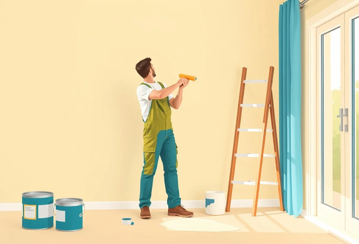 Peintre Brignoles 83170 en intervention sur un chantier